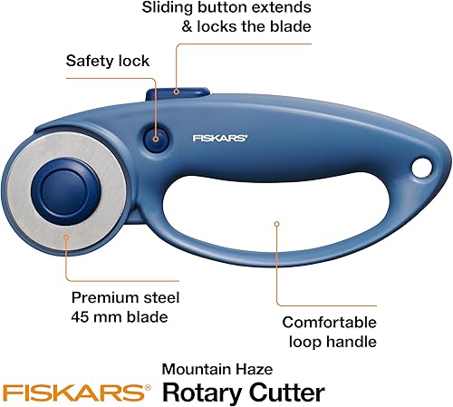 Vista 45 de Fiskars Cortador giratorio DuoLoop Easy Change (1.772 in/2.362 in)