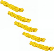 Yellow Janeu (Pack of 5) | Sacred Yajnopavita Thread | Cotton Janeu for Pooja, Upanayanam & Religious Rituals