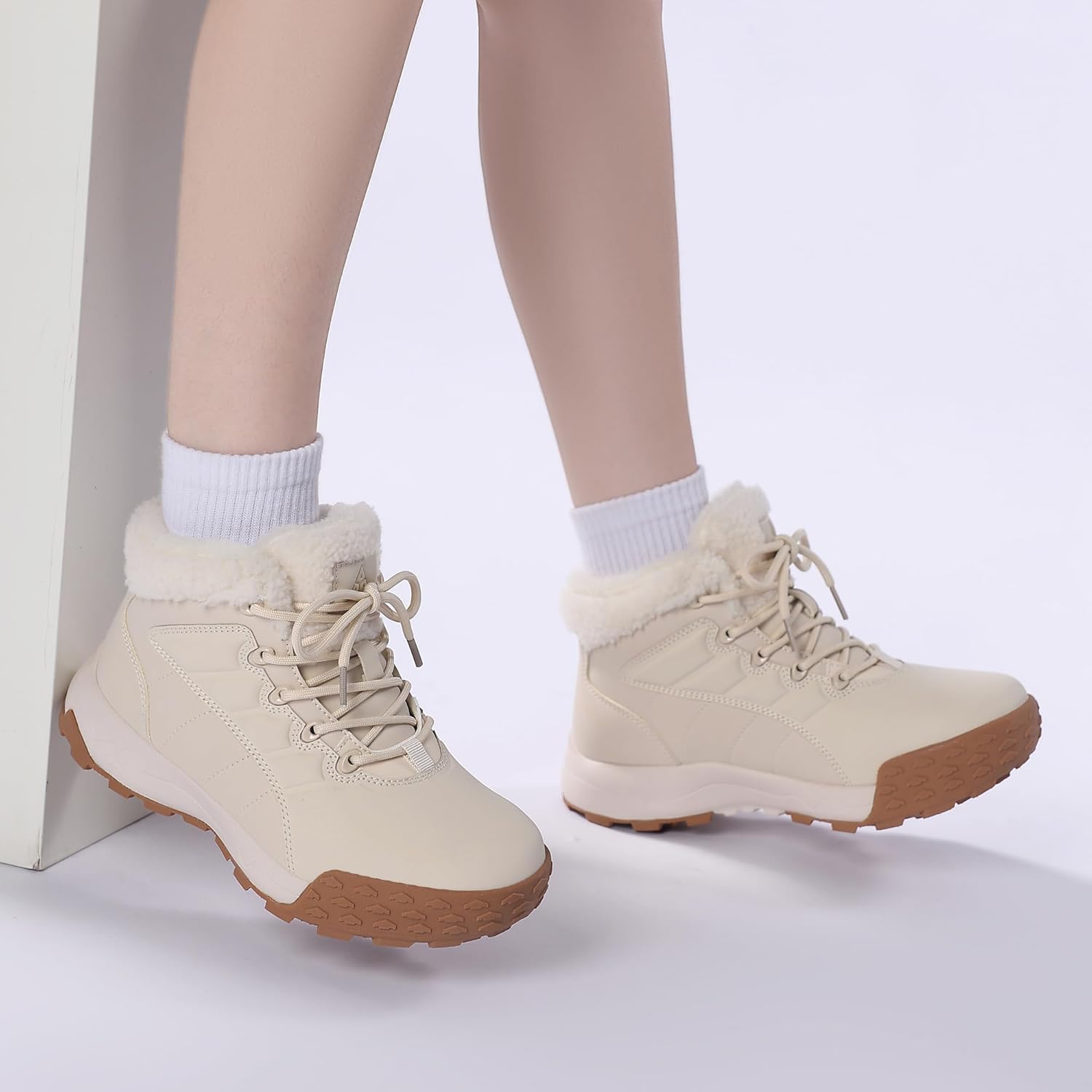 NEOTO Snow Boots for Womens Lightweight Insulated Faux Fur Winter Ankle Booties Ladies Comfortable Outdoor Shoes - Image 7