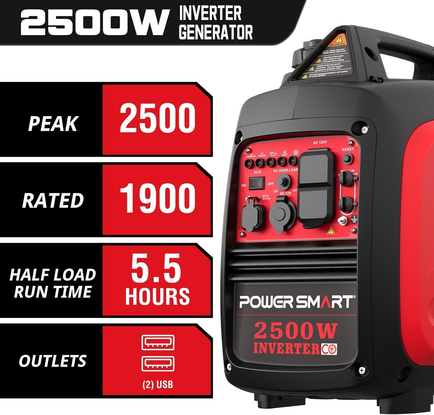 PowerSmart HB5020C Inverter Generator specifications