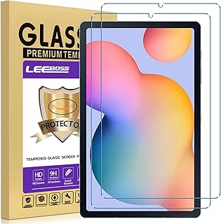 LEEBOSS 2 Pack for Samsung Galaxy Tab S6 Lite 10.4" Screen Protector, Anti Scratch Tempered Glass Film Compatible with Samsung Tab S6 Lite 10.4 Inch 2022/2020 (SM-P613/P610/P613/P619)