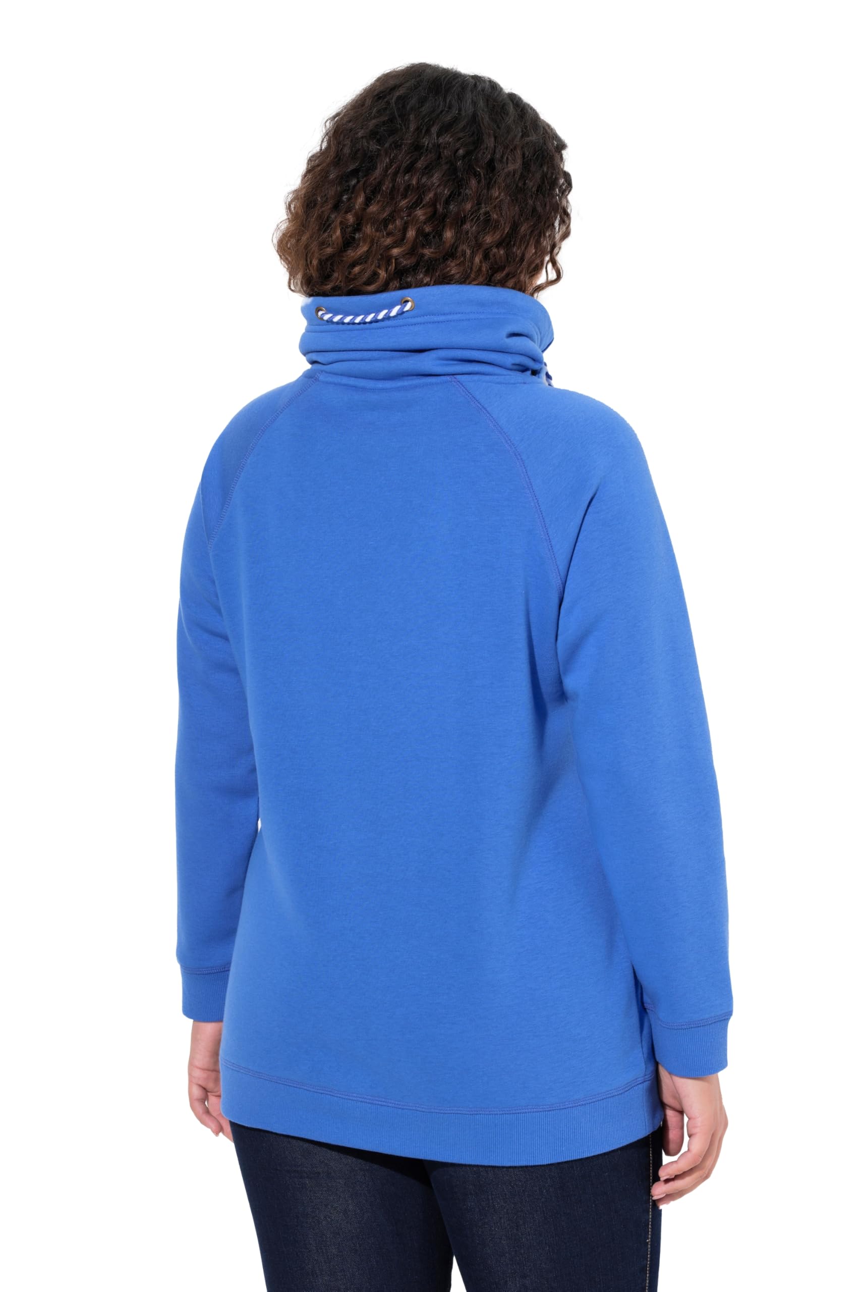 Ulla Popken T-Shirt dalle Linee morbide con Scollo a V e Mezze Maniche 515283