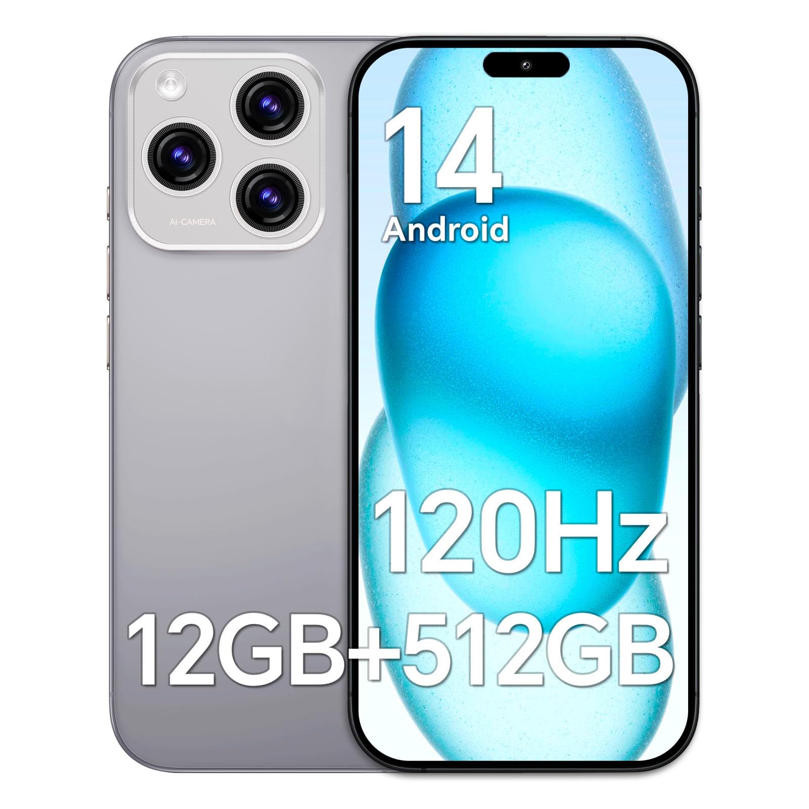 Amazon.com: OFGPPB X16 PROMAX Unlocked Cell Phone,RAM 12GB+512GB