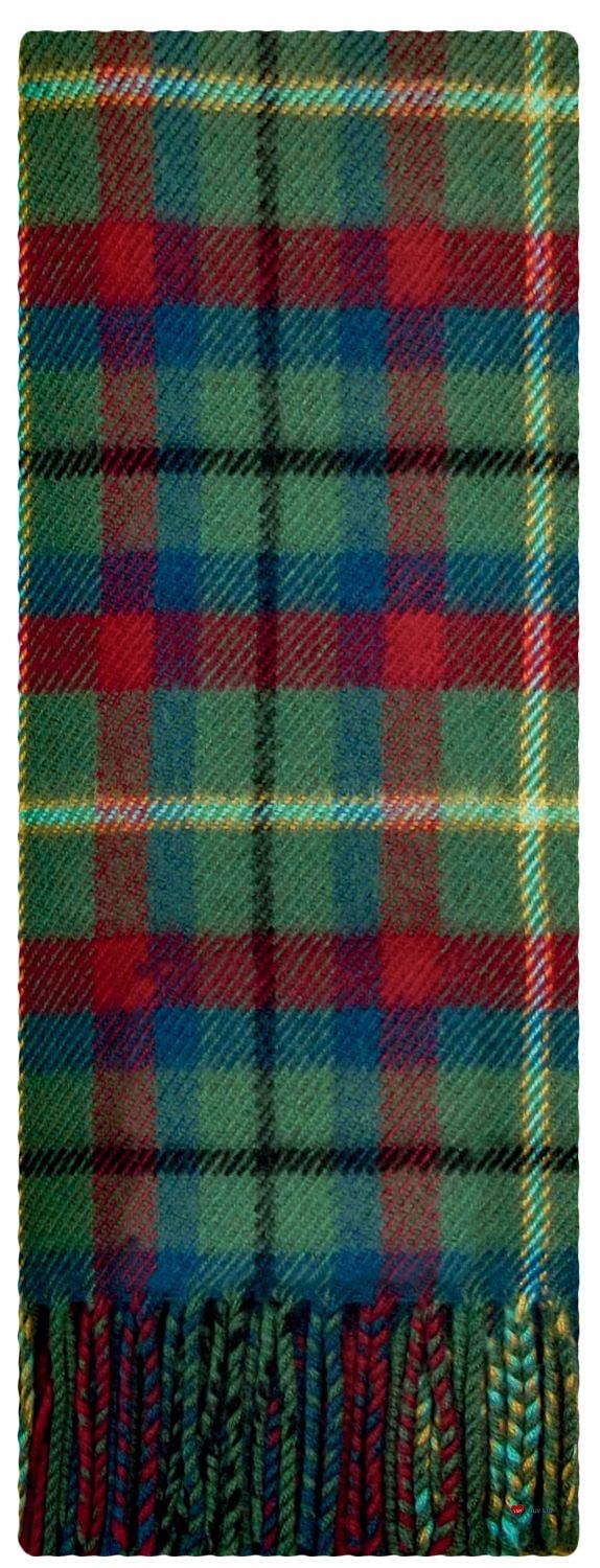 I LUV LTD Irish Tartan Plaid Scarf County Mayo Unisex 100% Lambswool