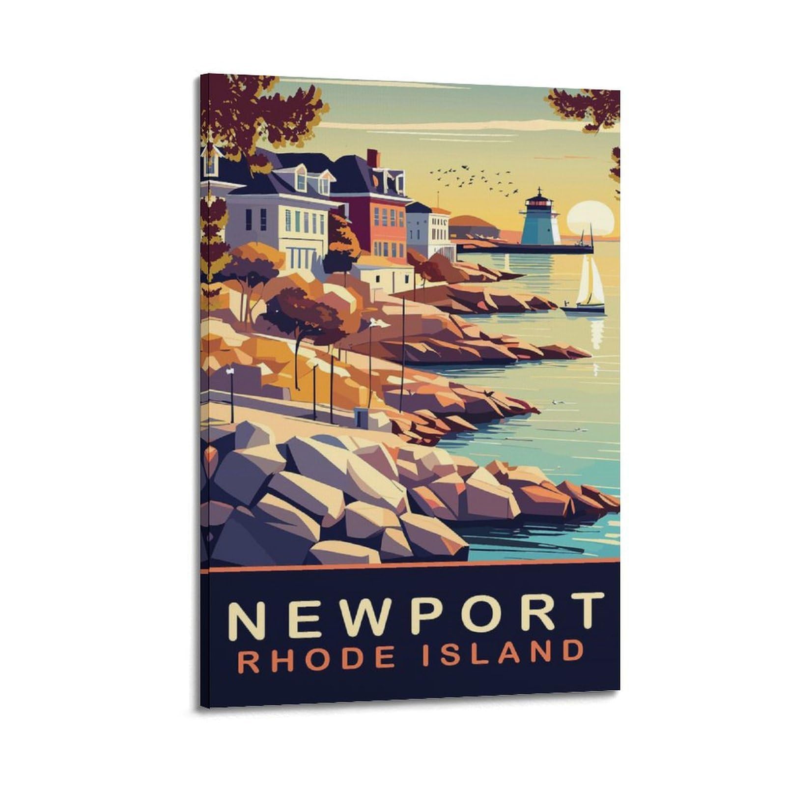 Poster de voyage Newport Rhode Island pour s'évader chez soi - 6
