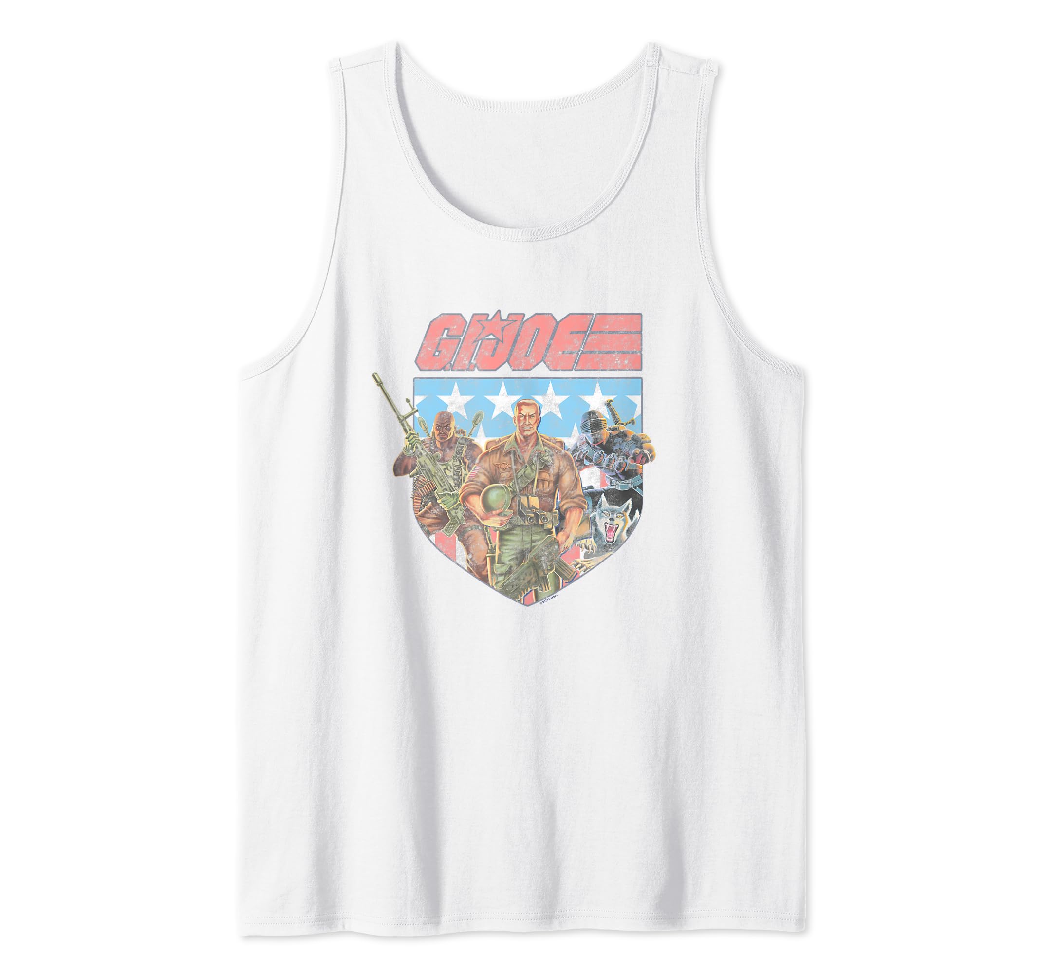 G.I. JOEAmericana Retro Heroes Shield Big Chest Poster Tank Top