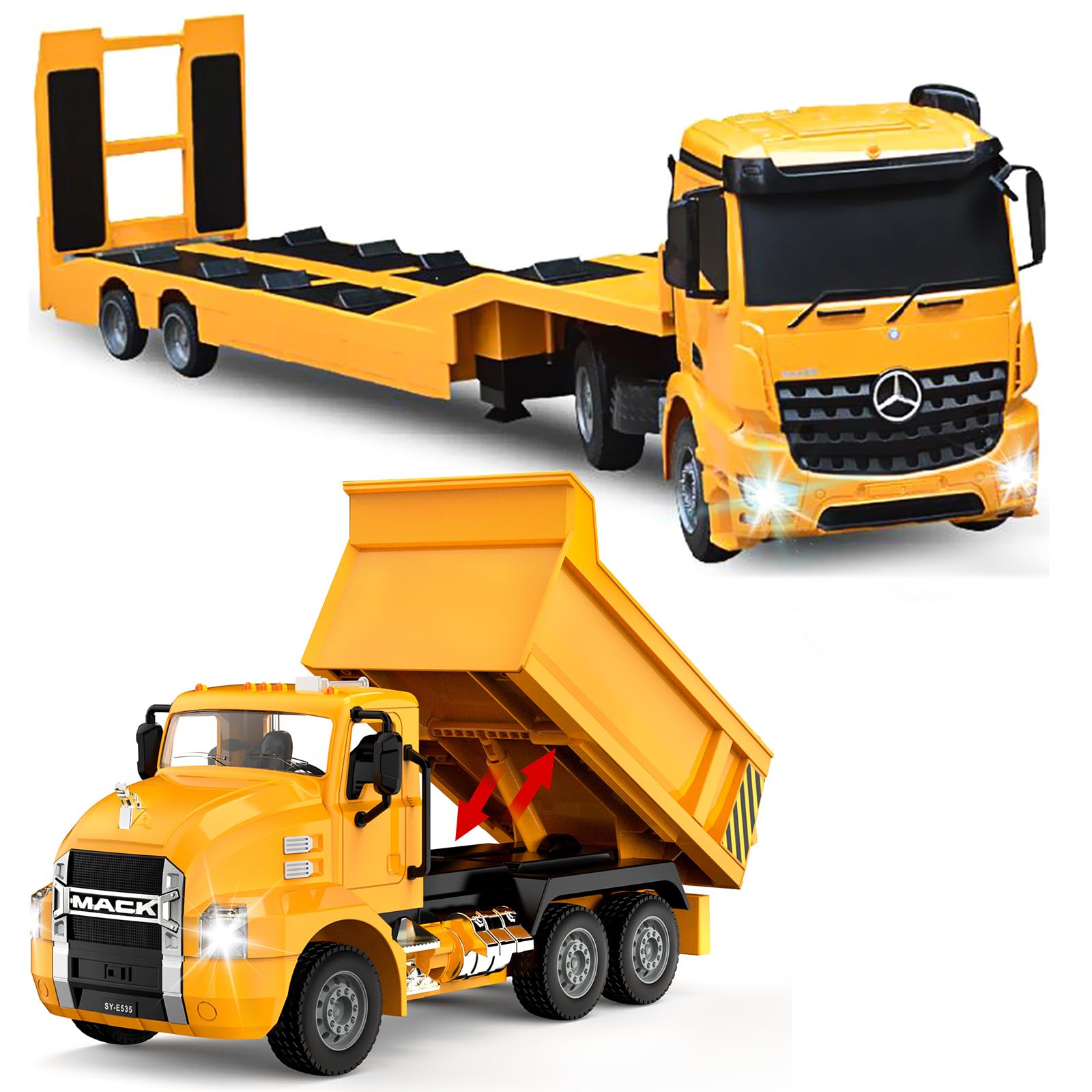 Amazon.co.jp: DOUBLE E メルセデス・ベンツ ライセンス取得 RC 牽引