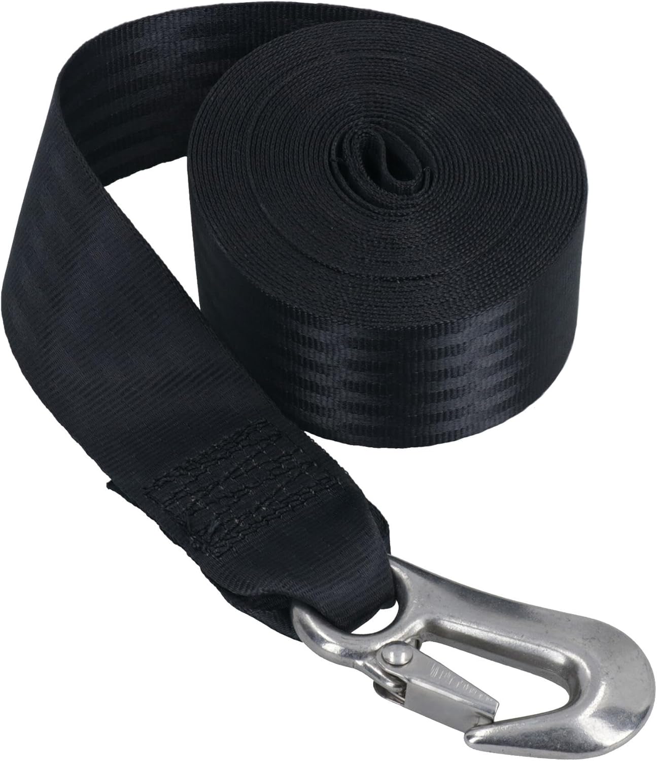 Trailer Winch Strap with Stainless Steel Hook for Boat, Jetski Trailers 7m Webbing