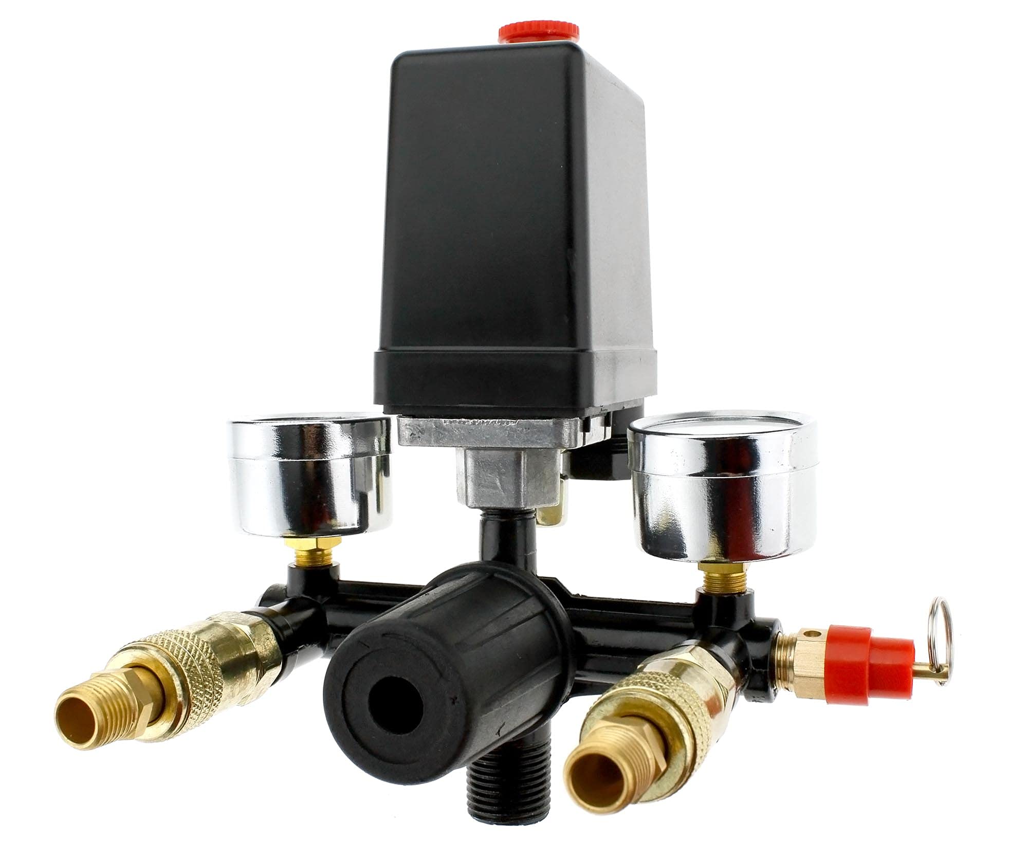 Buy Single Phase Air Compressor Pressure Switch Control Valve Gauge 1/4