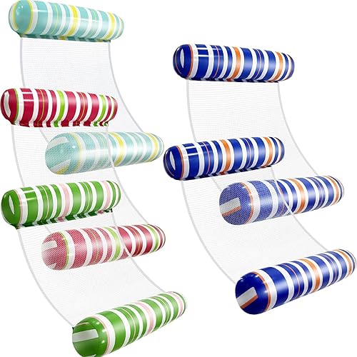 Miniatura 10 de Adult Pool Floats, Inflatable Water Hammock, Beach Vacation Essentials for Pool, Lake, or Summer Parties