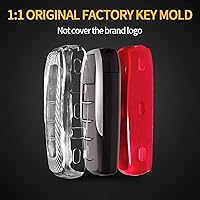 Vista 5 de Funda protectora de TPU con textura de fibra de carbono transparente para llavero de Toyota Alphard HILUX PREVIA RAV4 VELLFIRE, compatible con 2, 3