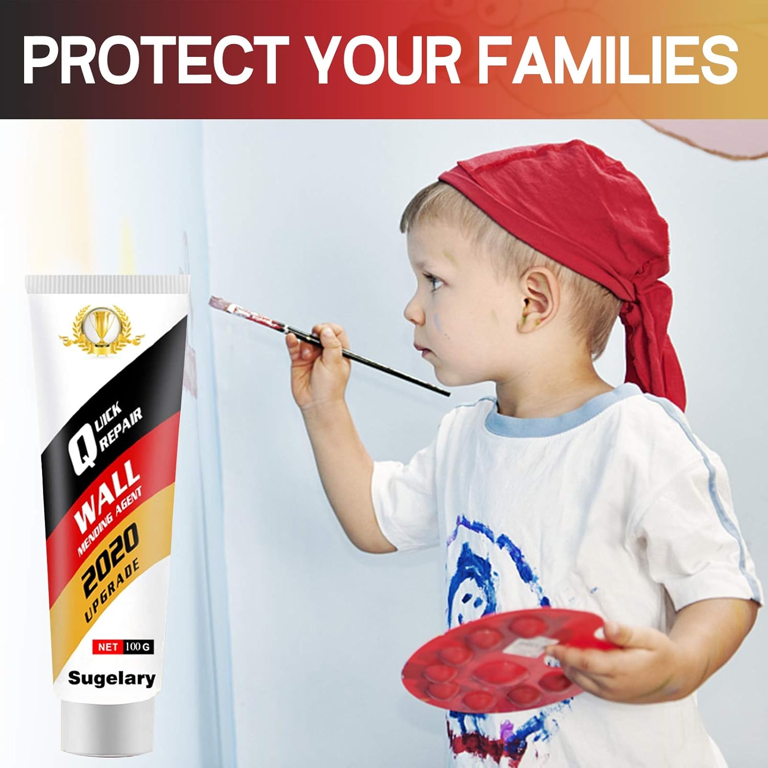 Drywall Patch Repair Kit with Scraper, Wall Spackle Repair Paste, Wall Mending Agent Quick and Easy Solution to Fill The Holes for Home Wall, Plaster Dent Repair and Wood Scratch Repair: Tools & Home Improvement