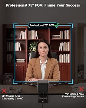 AOC 4K Webcam for PC with PDAF, Sony Sensor, 1080P 60FPS Streaming Camera