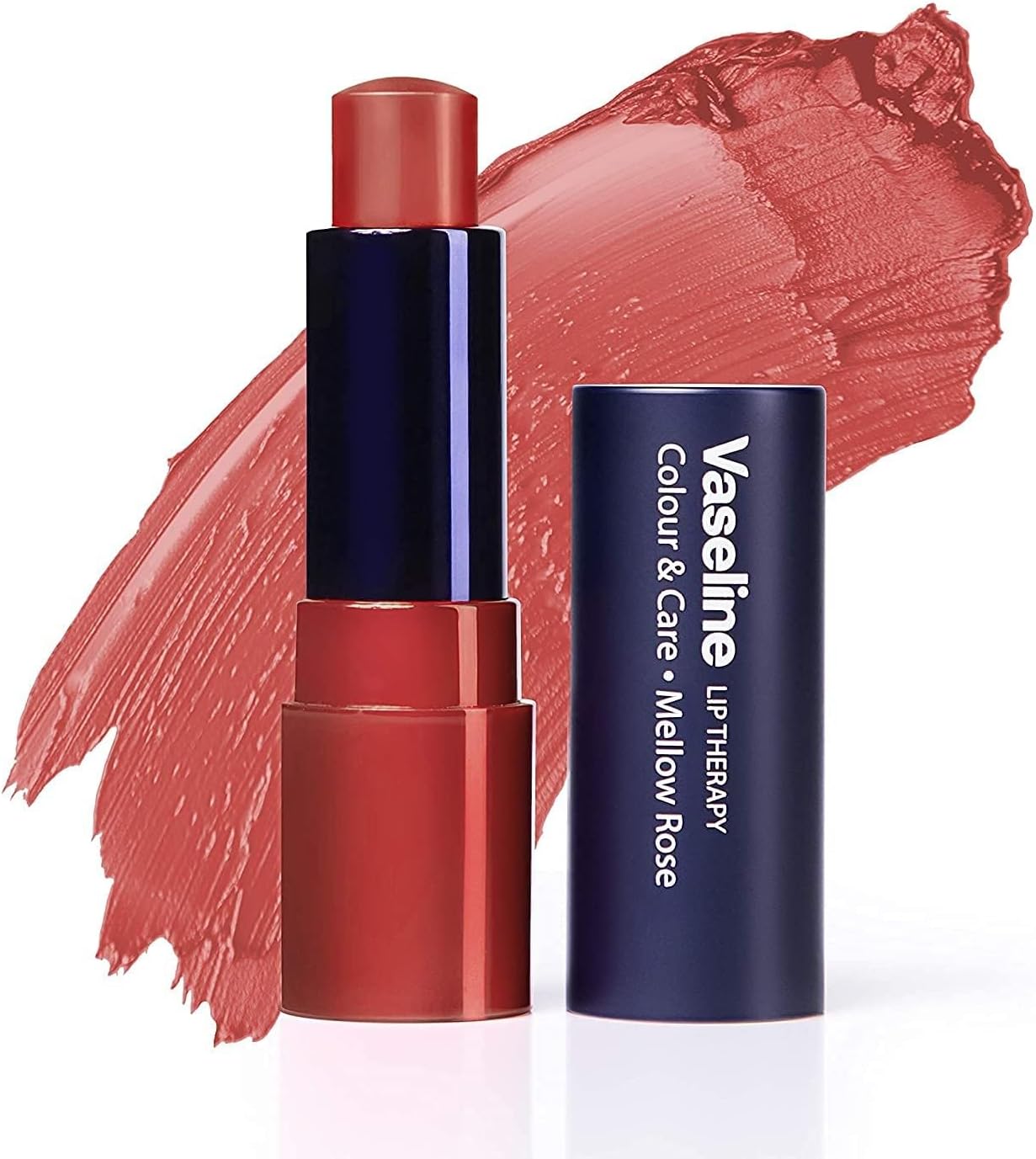 Vaseline Lip Therapy Color & Care, Mellow Rose, 4.2 gm