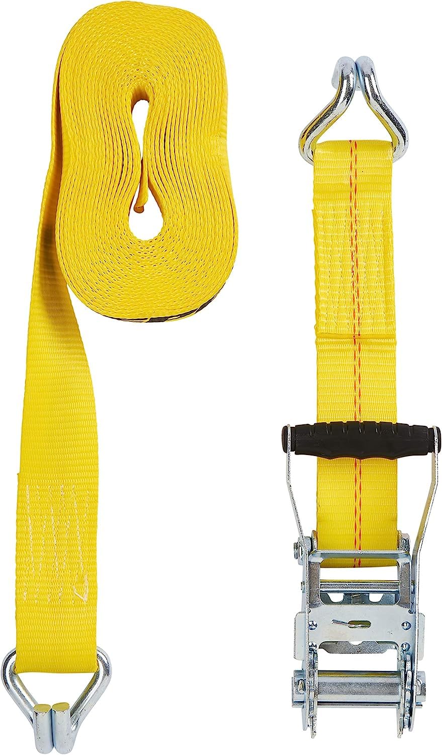 KEEPER 04622 Heavy Duty 27 "X 2" y Amarre de trinquete, 10.000 kg Capacidad Nominal con Doble J-Hooks