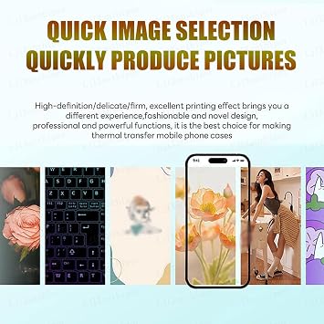 Professional 3D Vacuum Heat Press Machine,Mobile Phone Cases Heat Transfer Machine,3D Printer Phone Case Heat Press Kit,2 Shell 20 Mobile Phone Cases,for All Mobile Phone Cases Models B