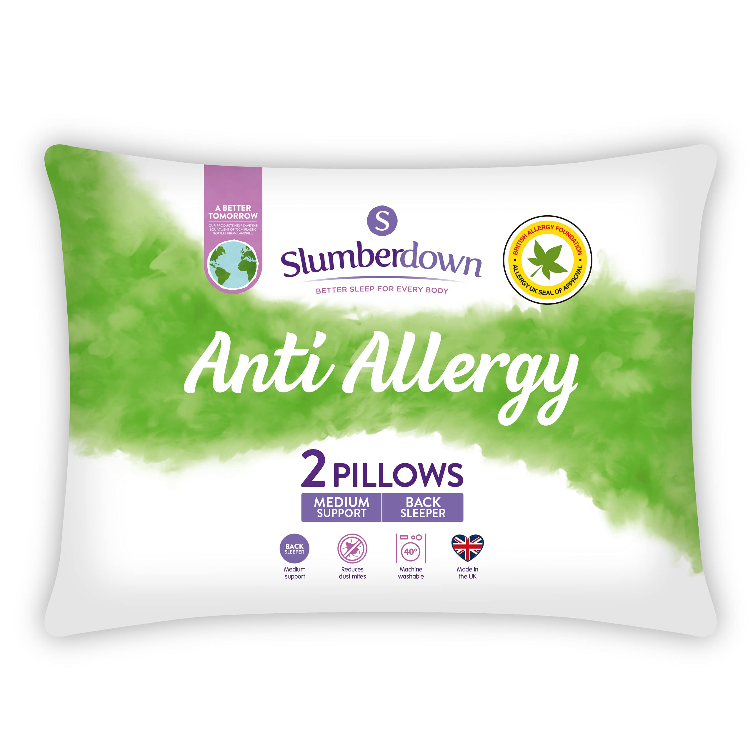 slumberdown support pillow