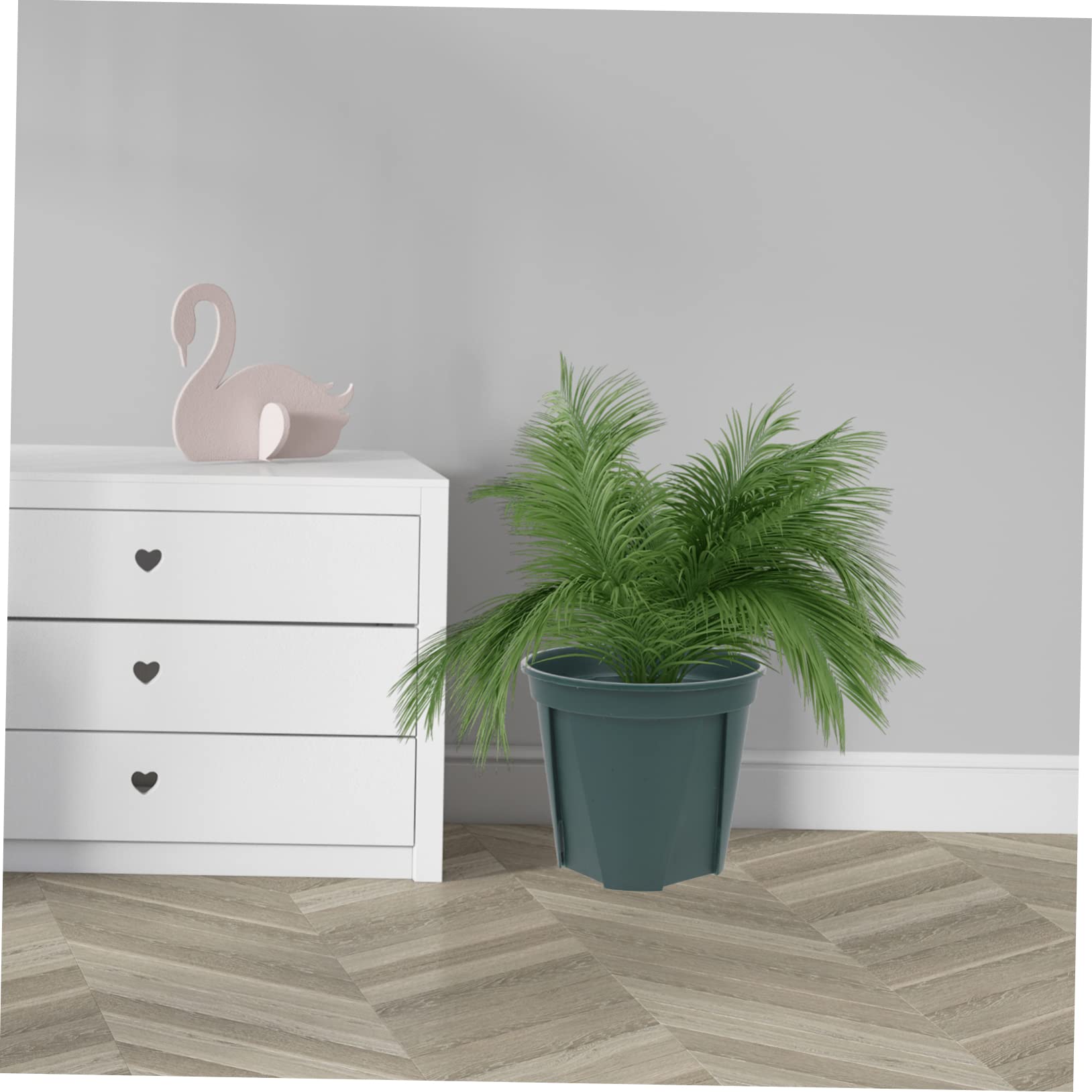 Toyvian 5pièces Pot De Fleurs Rond Plastique avec Contrôle des Racines pour Balcon Ou Maison Lot