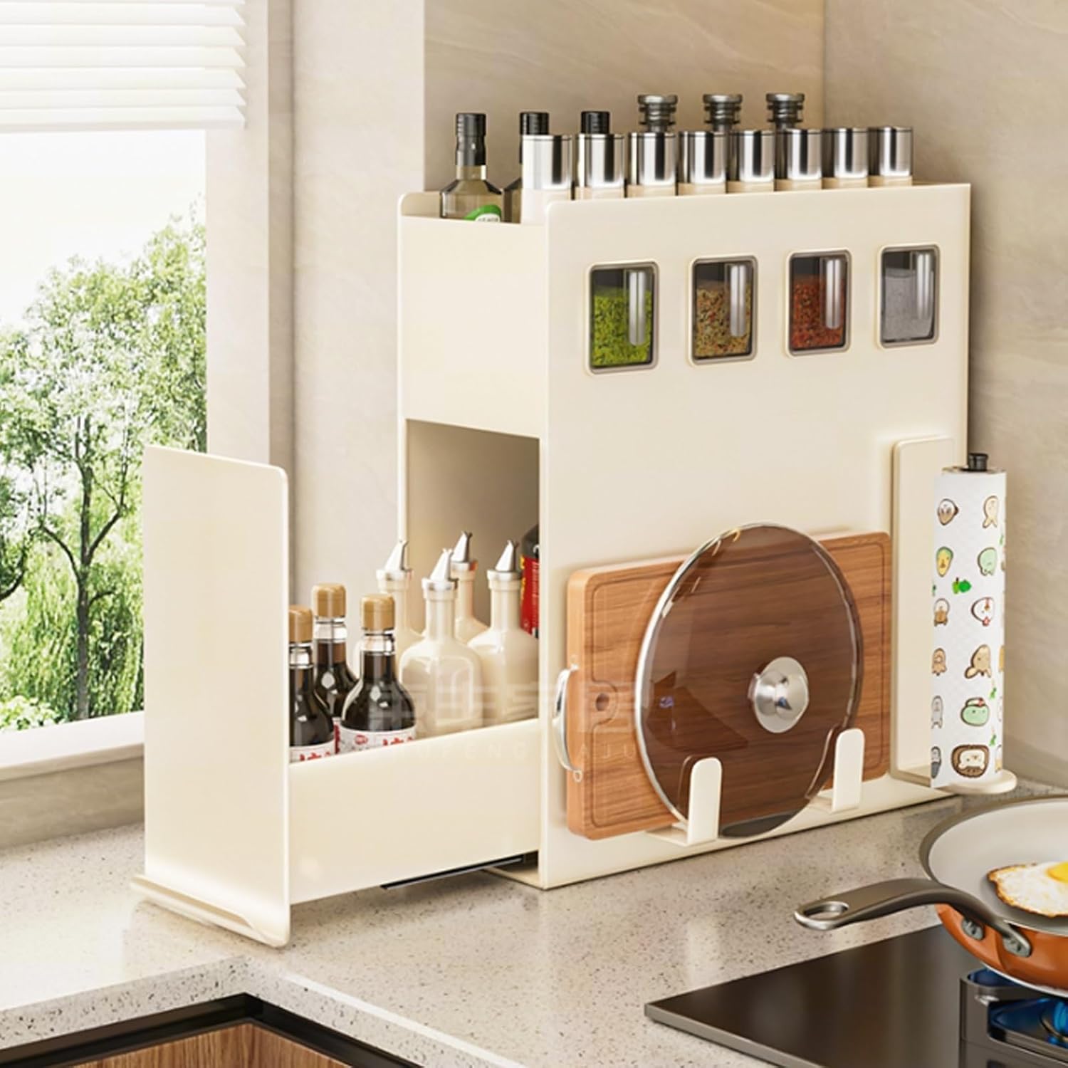 調味料 収納 キッチンラック キッチン多機能狭いサイド引き出し調味料