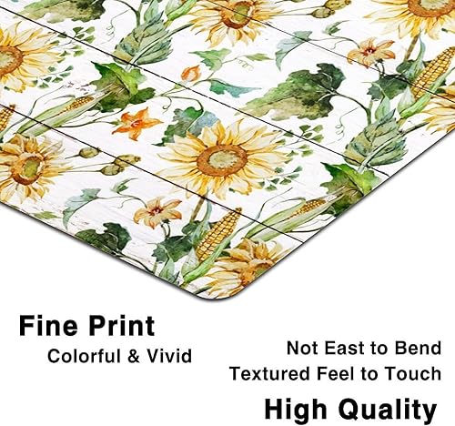 Miniatura 3 de Letrero de metal de otoño de 12 x 12 pulgadas, placa de lata retro de grano de madera de granja, diseño floral, pintura al óleo, letrero de metal