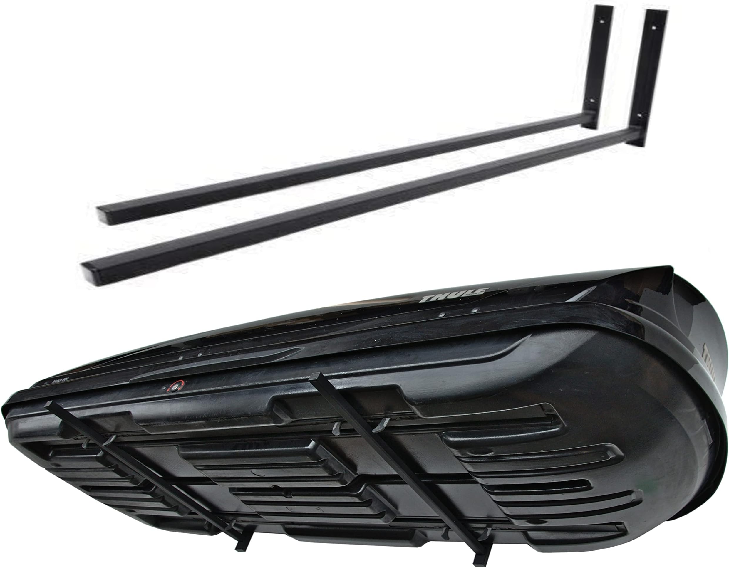 QLS Roof Box Wall Mount Bracket Roof Case Ski Box Surfboard Garden Tools Sports Equipment Holder 80 cm