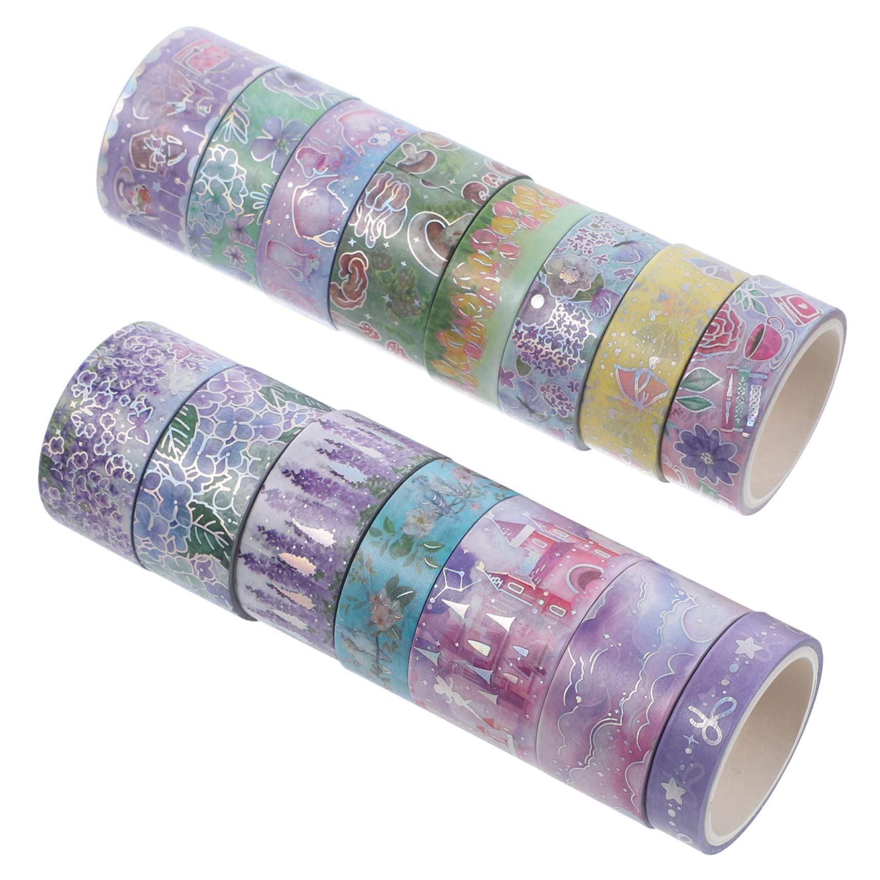 EXCEART 45rollos Cinta Decorativa De Washi para Manualidades Scrapbooking y Decoración De Diarios Diseño De Flores para