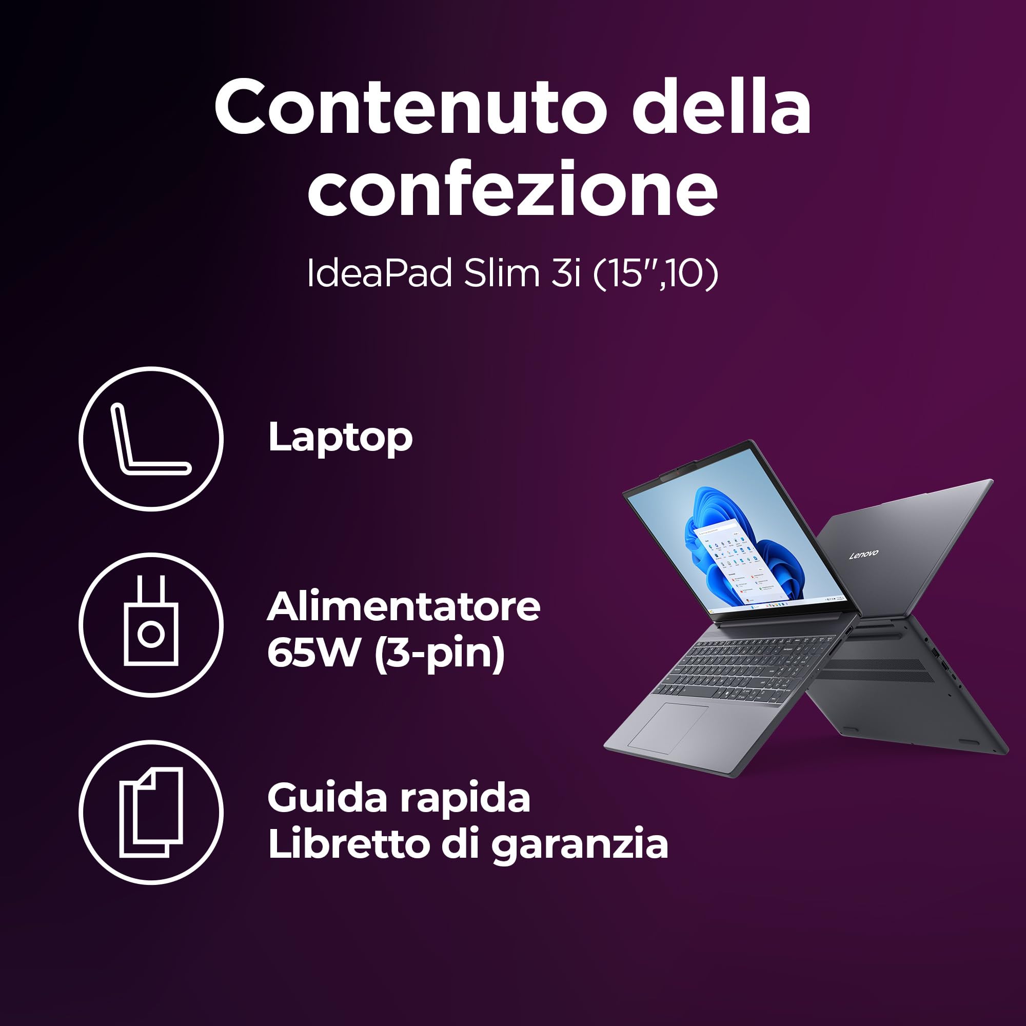 Lenovo IdeaPad Slim 3 Notebook 15.3" IPS WUXGA Intel Core i7-13620H 16GB RAM 1TB SSD Windows 11 Home WiFi 6 Luna Grey