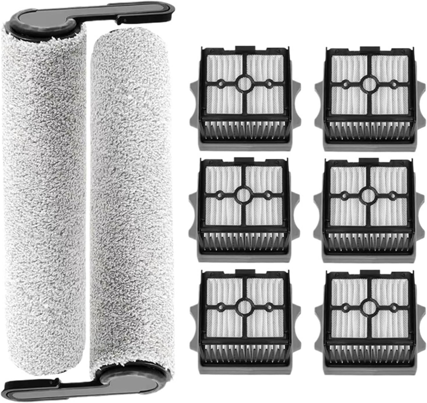 Compatible for Tineco, Floor One Switch S6 Stretch S6 S7 Stretch Ultra, Roller Brush & HEPA Filter Vacuum Accessories