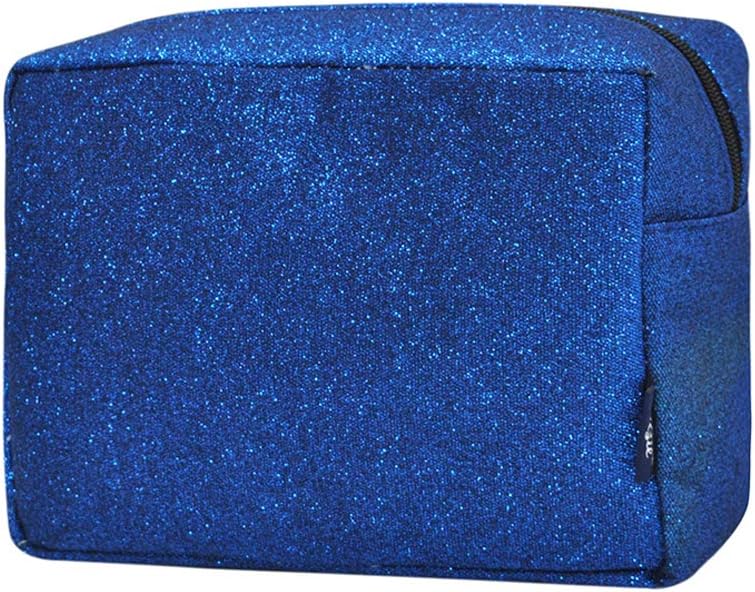 NGIL Large Cosmetic travel Pouch (Glitter-Blue)