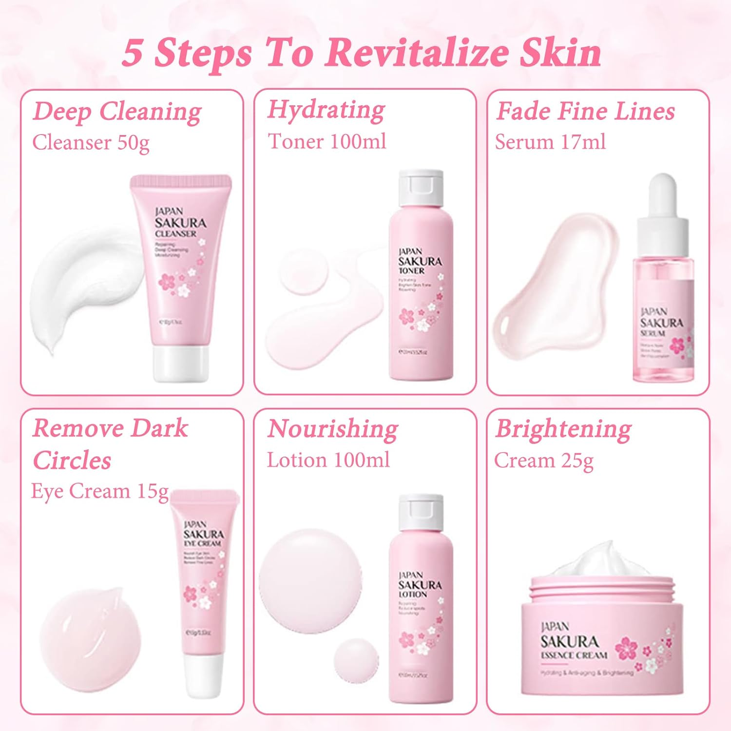 GROVL Skincare Set Skin Care for Teenage Girls Gift Sets Facial Care Kits with Cleanser Toner Lotion Serum Eye Serum Essence Serum 2pcs Facial Mask Skin Essentials for All Skin Types (8PCS) 5 71dX9oYrOZL. AC SL1500