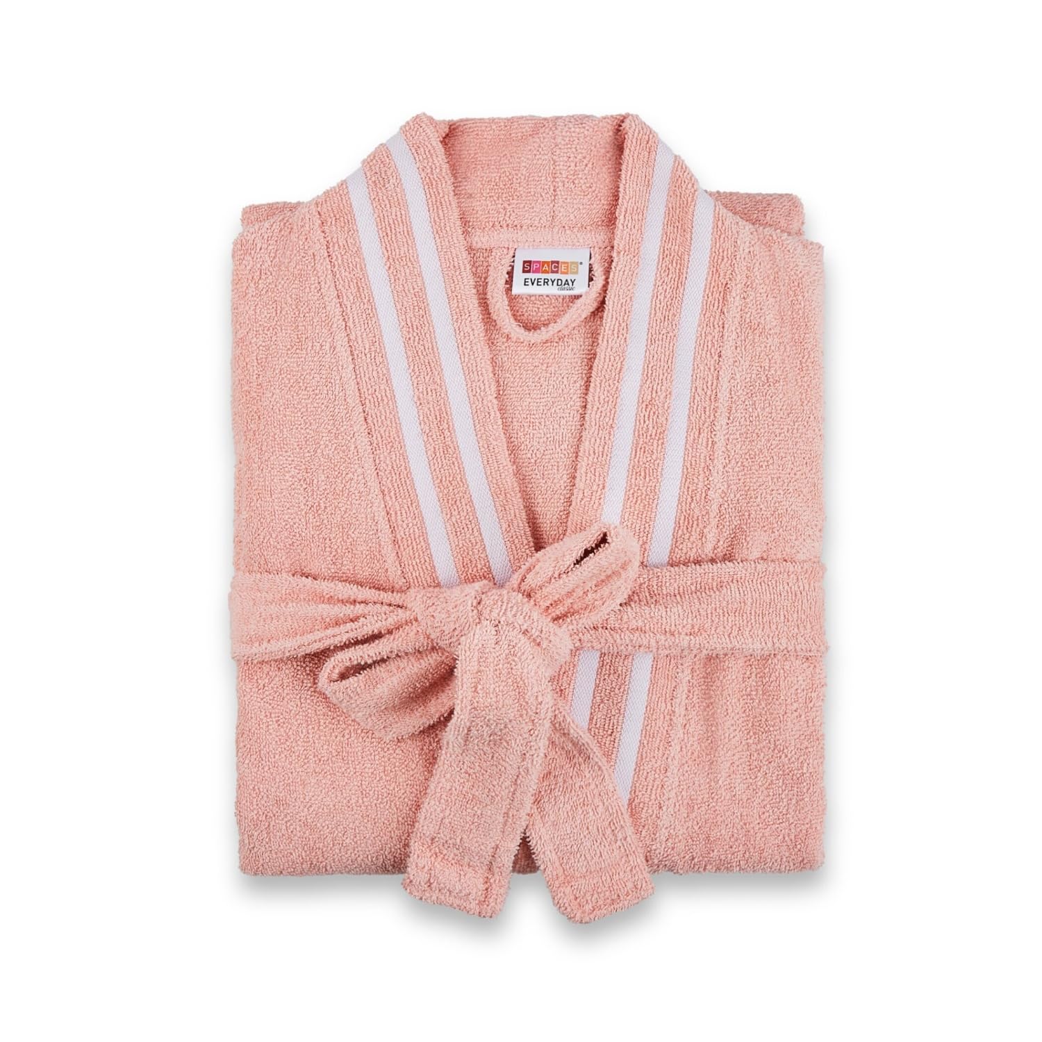 Spaces Airsoft 100% 100% Cotton 300 GSM Dobby Plain Medium Bath Robe | Super Soft, Breathable & Quick Dry-image-40
