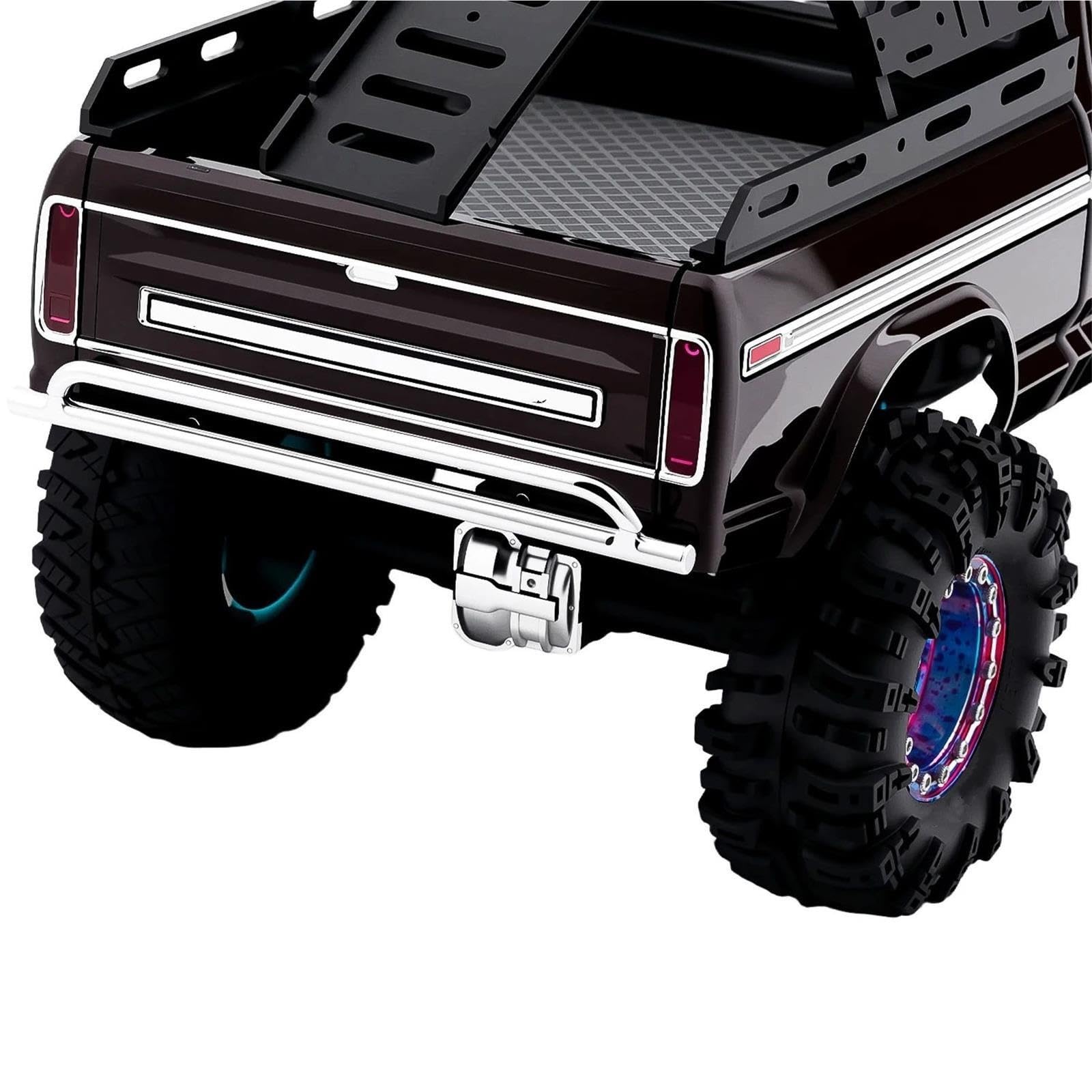 Per Traxxas Per TRX4M 1/18 Paraurti Anteriore Posteriore Acciaio