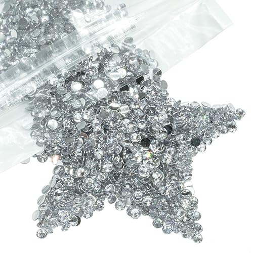 Vista 20 de 8000 piezas de diamantes de imitación de resina de cristal verde esmeralda de 3 mm para manualidades, diamantes de imitación con parte posterior