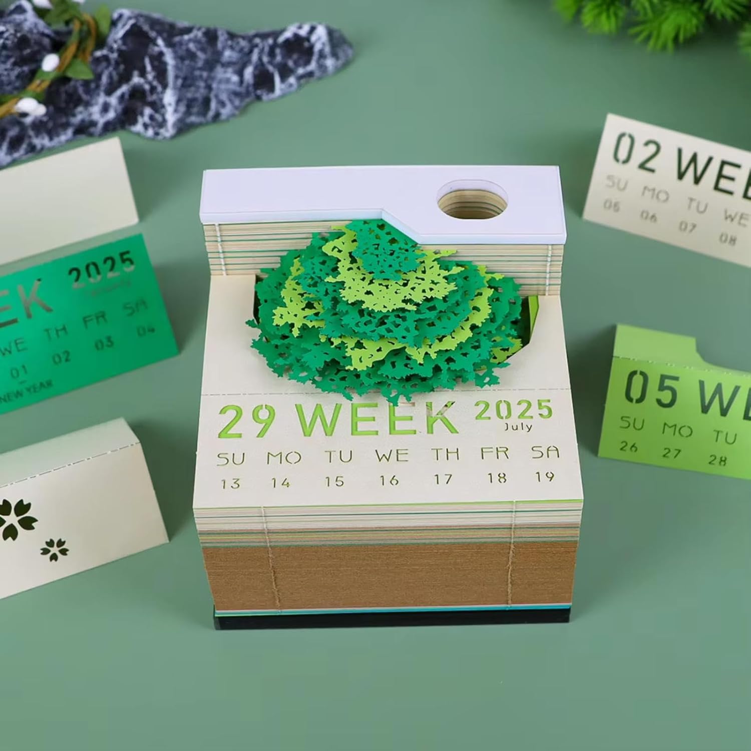 3Dカレンダー 2025 - ライト付きカルーセル、ティアアウェイカレンダー、3Dメモパッド、タイムピースカレンダー2025、引き裂  3Dカレンダー2025、芸術的なパッド、タイムピースカレンダー2025、クリエイティブな3Dメモパッドティアアウェイカレンダー、3D  3Dカレンダー2025 ... 3Dカレンダー、芸術的なパッド、3Dメモパッドカレンダー2025、タイムピースカレンダー2025、3Dツリーハウスペーパー彫刻アート