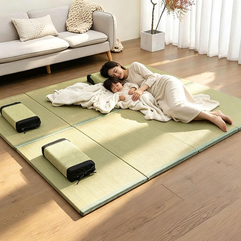 Artiz Colchón De Tatami Plegable, Colchón De Suelo Tradicional Japonés para Camas, Espacios De Meditación, Yoga Y Salones De Té