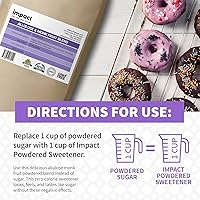 Vista 6 de Impact - Edulcorante en polvo – Mezcla de frutas de alulosa y monje – Cero calorías y carbohidratos, apto para dieta cetogénica, sustituto