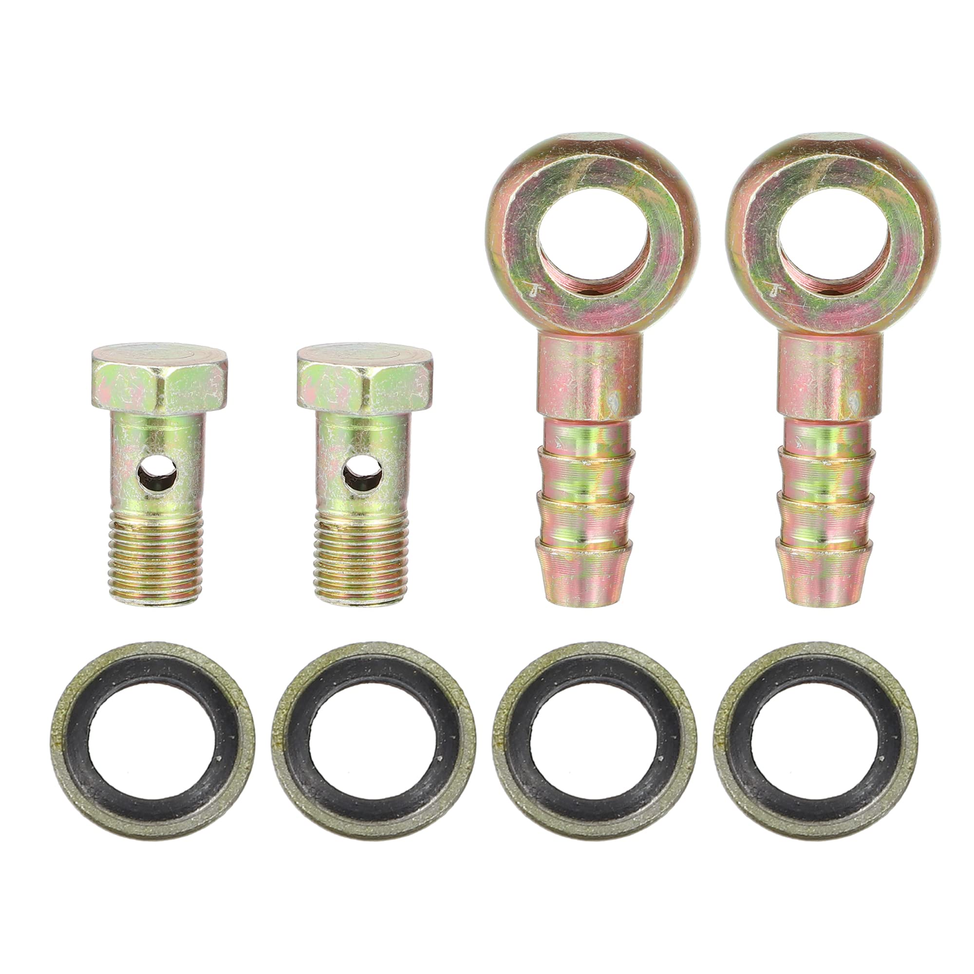 Bullone Banjo Doppio Foro M10x1.25 - Per Impianti Frenanti Auto E Moto Accessori Frenante