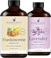 Vista 1 de Handcraft Blends Juego de rituales tranquilos: aceites esenciales de lavanda e incienso (2 x 4 onzas líquidas) - 100% puro y natural