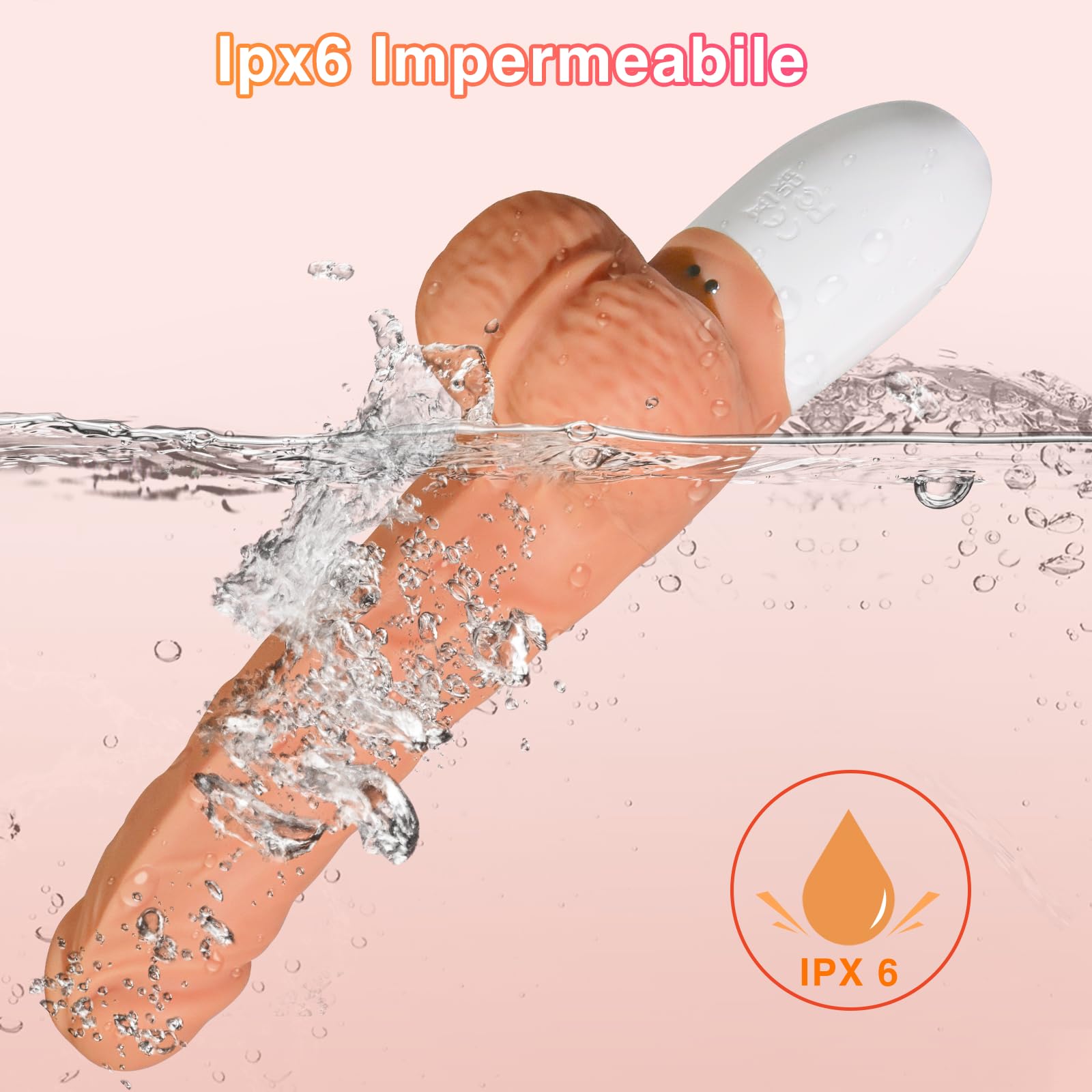 Dildo Sex Toys per Donna - Uomo Giochi Erotiici Realistico Pene, Fallo Vibratoreper Anal Plug Toy Ventosa, Vibratore Silicone Anale Professionale, Adulti Giocattolo per Coppie con 10 Modalità Diverse