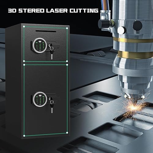 Miniatura 7 de Caja fuerte grande de 7.0 pies cúbicos, impermeable, resistente al fuego, con función de silencio y luz LED, teclado digital, caja fuerte para el