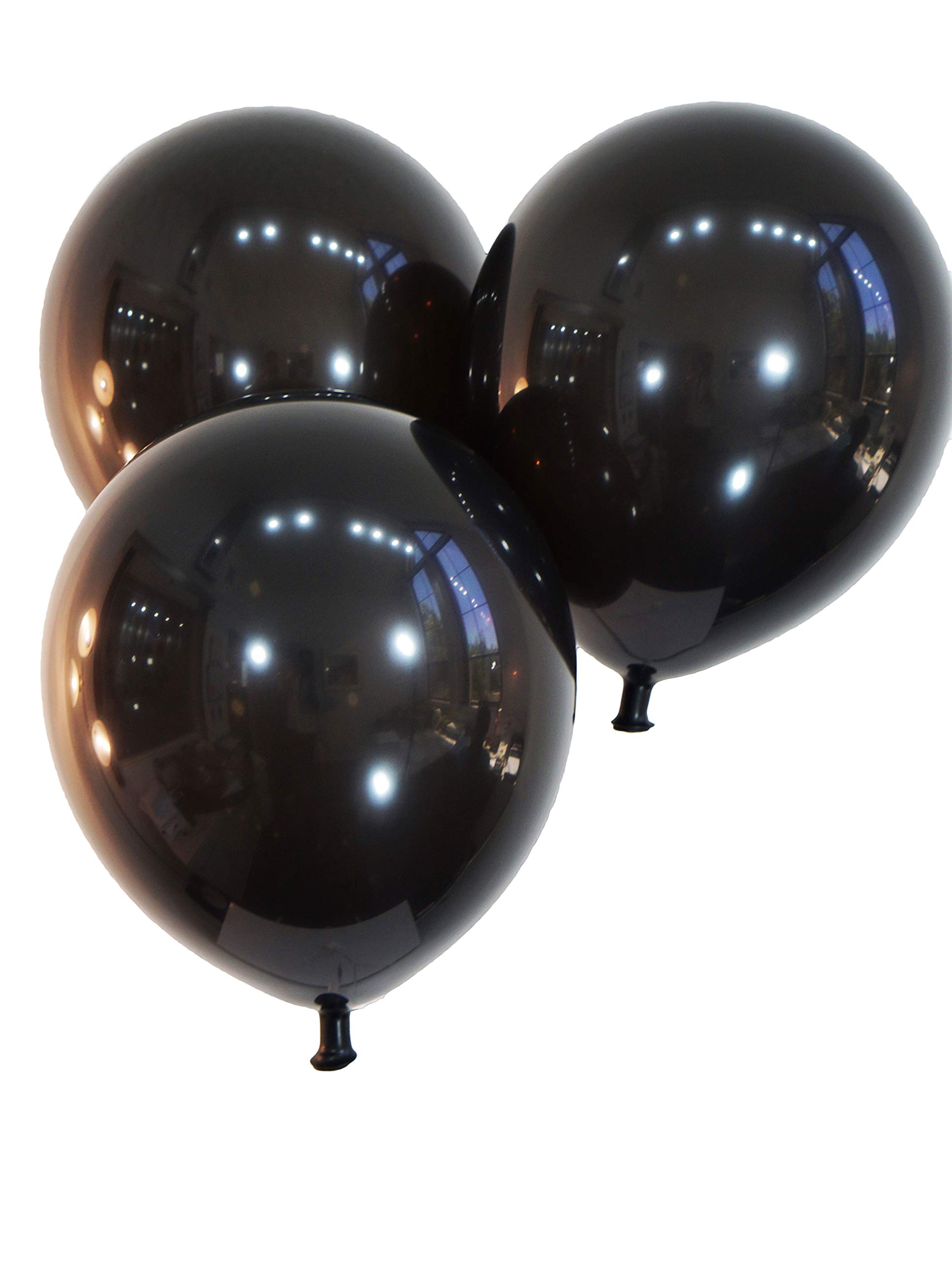 Creative Balloons Celebrity 9" Latex, Decorator Midnight Black, 144 Piece