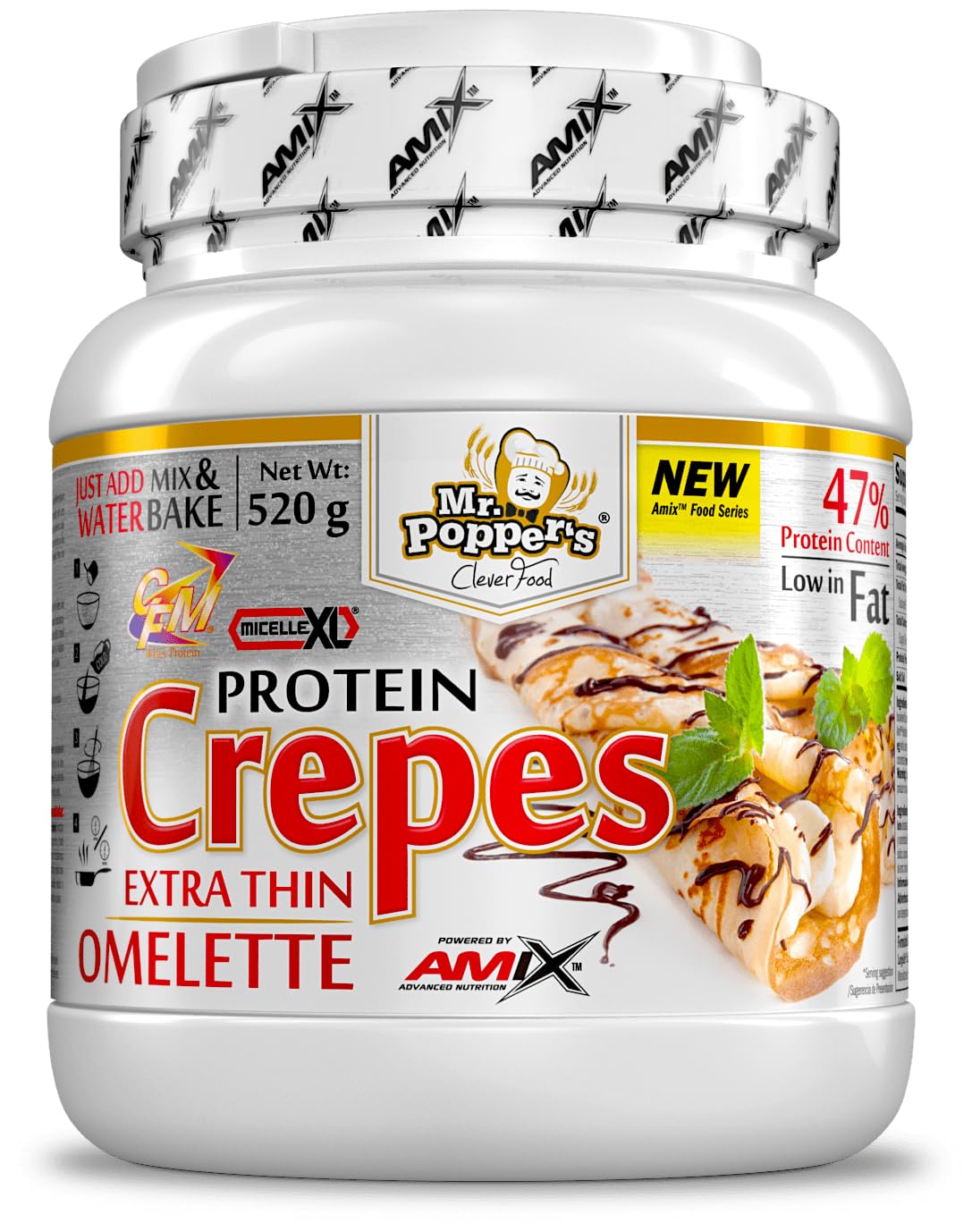 Protein Crepes - 520g - Sabor Vainilla