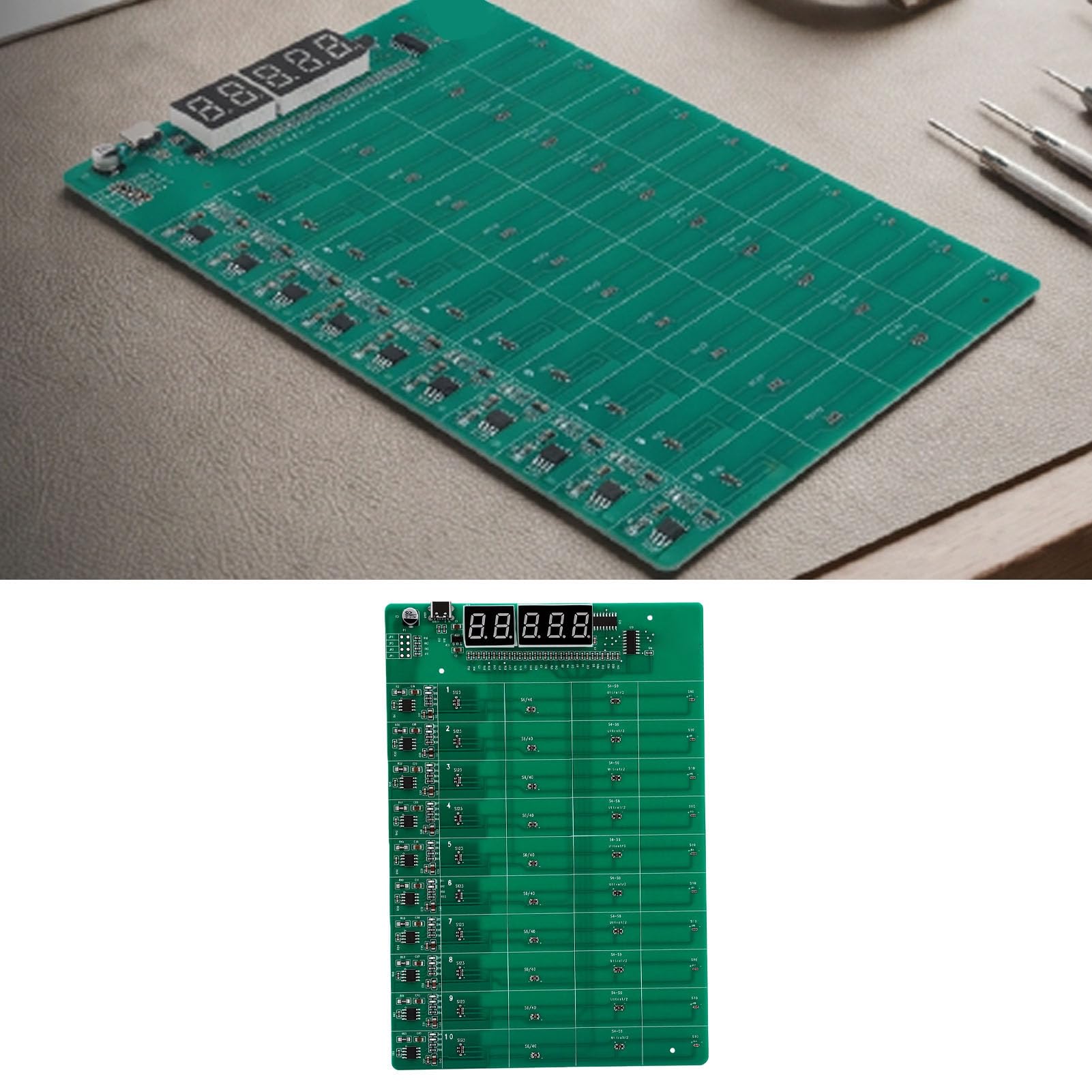 Eujgoov Scheda Tester di Carica Veloce della Batteria per 1-40 Celle, con Indicatori LED