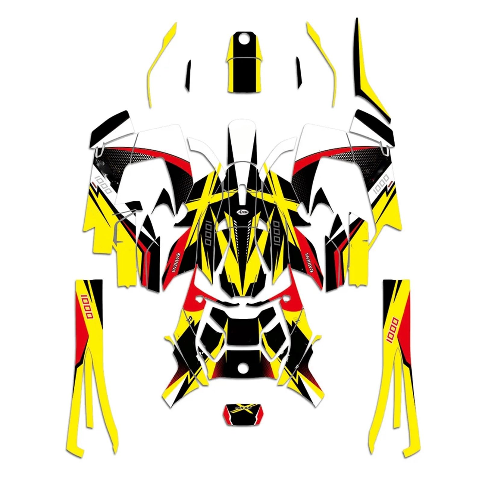 Team Graphic Sticker, Custom Kit for Can AM Ryker 2019 2020 2021 2022 2023 2024 2025