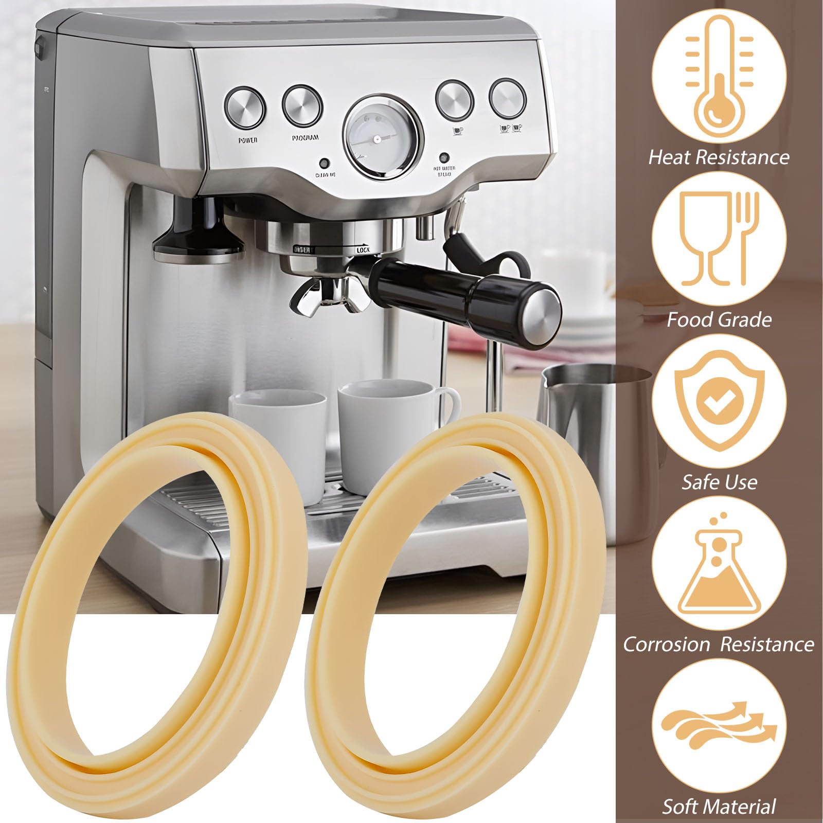 CAPFEI Joint en silicone pour machine à café Sage/Breville BES870