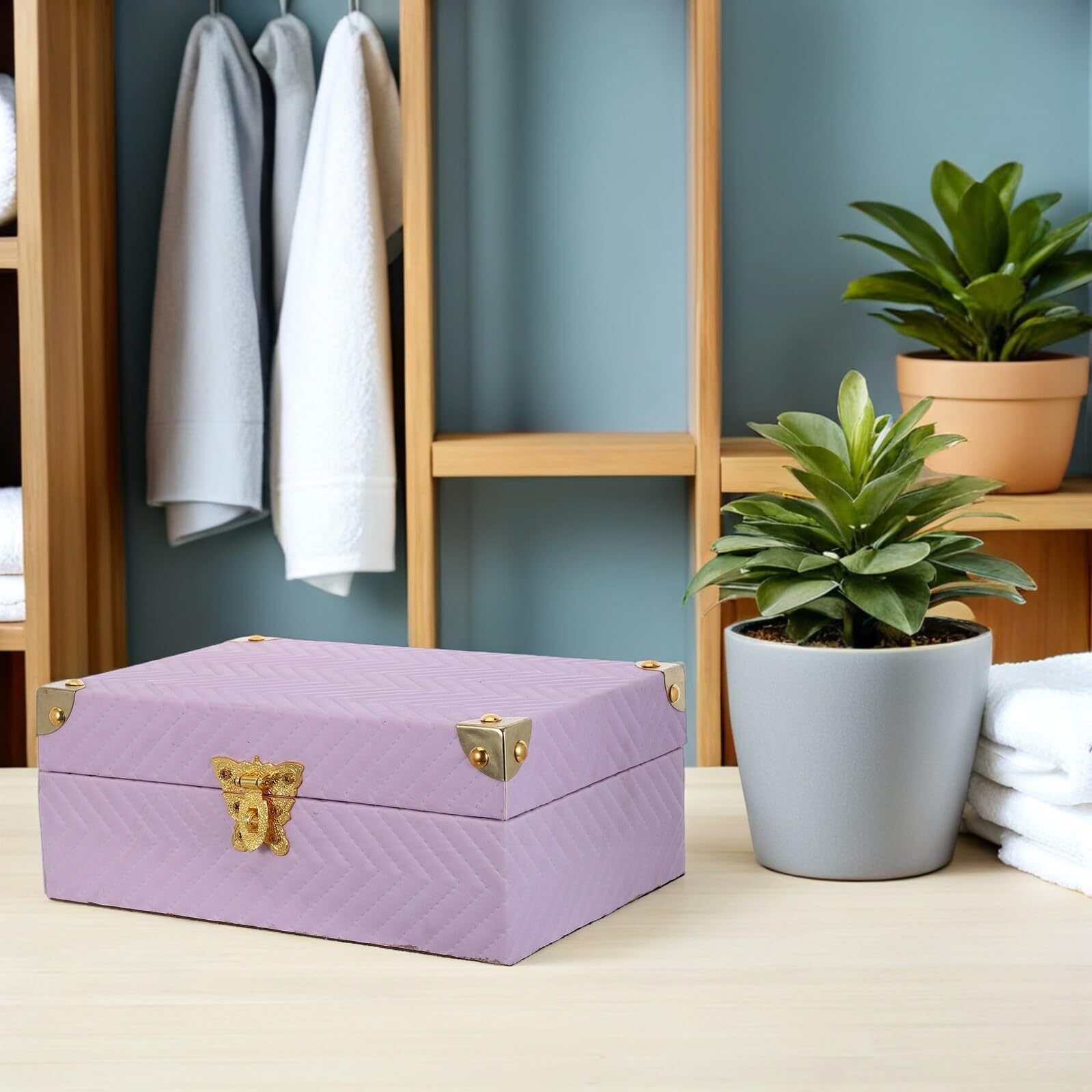 Moderne Multifunktionale Schmuckaufbewahrungsbox mit Sicherem Schloss Kleine Reise Schmuckschatulle für Ringe und Armbänder für Zuhause und Geburtstage