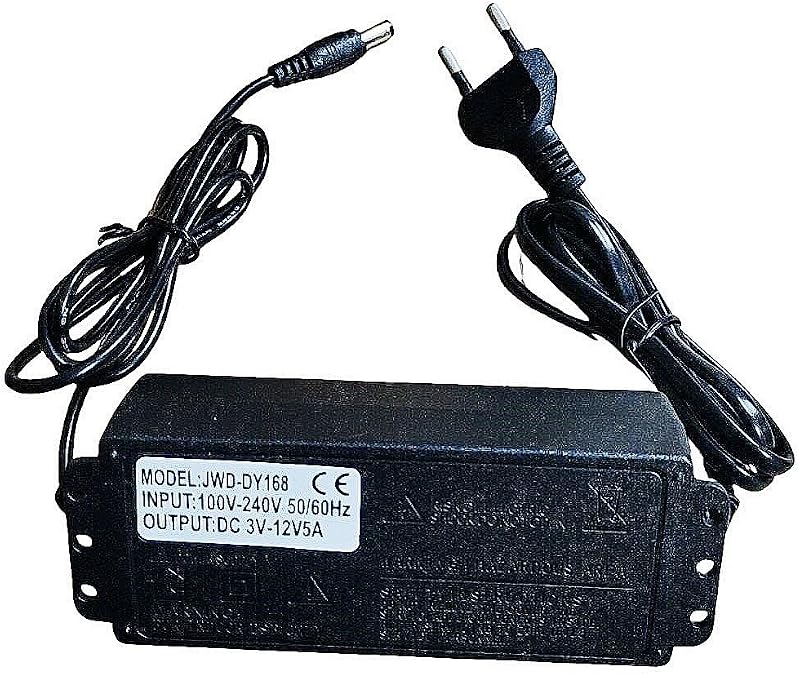 JZK 3-12V 5A Digitális Kijelzős Szabályozható Tápegység 60W AC/DC Konverter