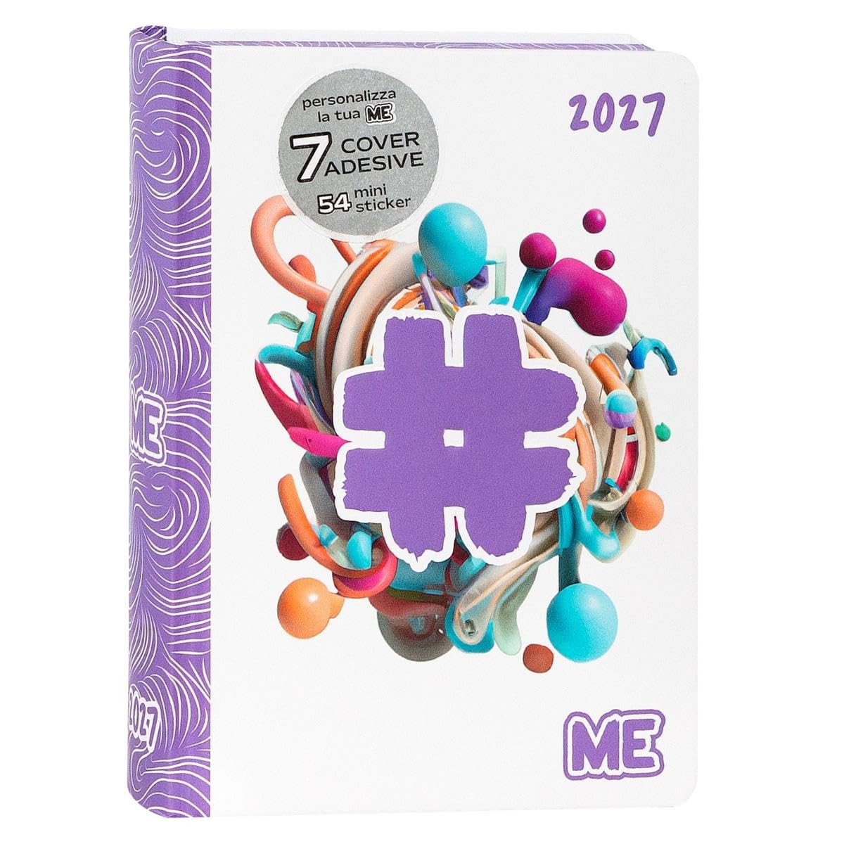 ME MY EVOLUTION 2027 16 Month Daily Diary for Boys and Girls, with Soft Cover and Embossed Graphics, 512 Pages, Ideal for Middle School, High School and University, 12 x 16.5 cm