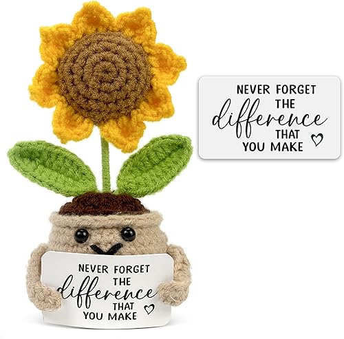 Mini Positive Crochet Sunflower