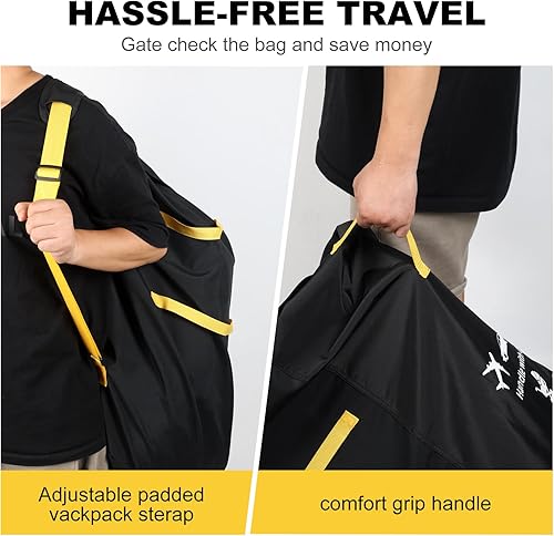 Miniatura 4 de Bolsa de viaje para asiento de automóvil infantil para avión, ultra duradera 900D Oxford acolchada bolsas de asiento de automóvil para viajes